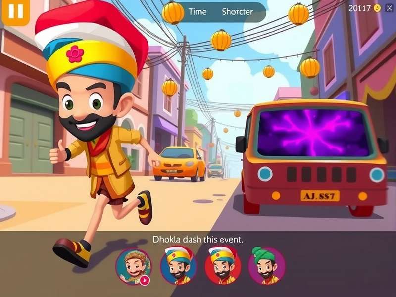 Dhokla Dash Quest character selection screen